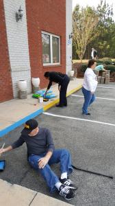 Church Work Day Donald, Kim Steve DeVane and Dave and Rose