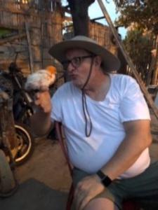Equador Trip Paul with baby chick