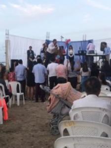 Equador trip Edwin Preaching 1