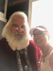 LMMDI 2018 Margie and Santa--Margie's been a good girl this year
