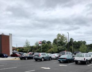 Parking Lot angle toward church