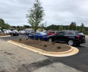 Parking Lot angle toward street
