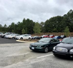 Parking Lot with cars
