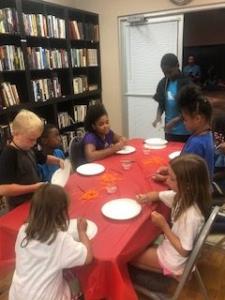 VBS Children at table doing crafts 3