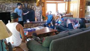 Youth Group Leo Teaching in cabin