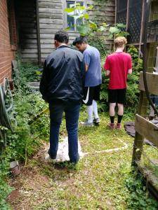 Youth work at Sue Turpin's house 1