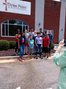 youth group before leaving